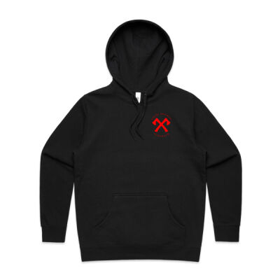 Womens Stencil Hood - OG logo in RED Thumbnail